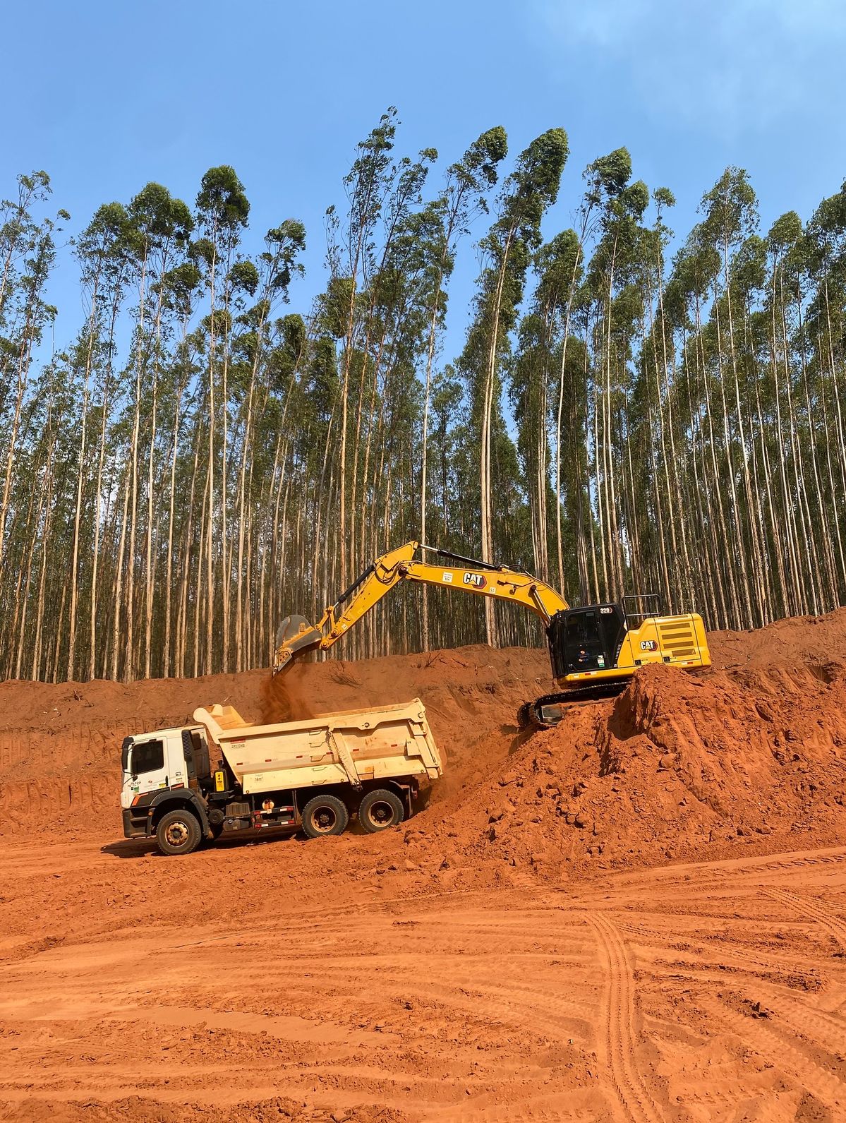 proses pengerukan lahan