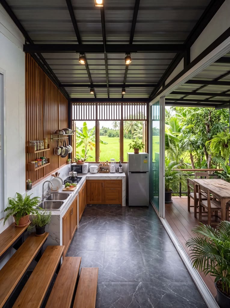 rumah nyaman pinggir sawah